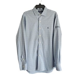 Polo Ralph Lauren Performance Plaid Button Down Size Large Wyndham Golf